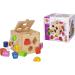 Eichhorn Hood Cubes - Pine Wood Motor Cubes with 12 Plug-in Blocks | Wooden Toys for Kids 12+ Months | 14.5 cm Size - Buy Online on GoSupps.com