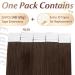 Elailite Real Hair Extensions Tape - Invisible Tape in 20PCs Remy Human Hair 35cm 40g #04 Mittel Braun - Premium Quality - Buy Online on GoSupps.com