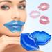 AOAO Lip Mask Overnight Hydrolyzed Collagen & Sodium Hyaluronate Gel Pads for Intensive Moisture Repairing Chapped Lips and Reducing Wrinkles Daily Lip Care for Smoothing 20Pcs (Blue) - Buy Online on GoSupps.com