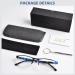 FONHCOO Blue Light Blocking Reading Glasses for Women & Men - Metal Half Frame Computer Readers - Anti UV Glare & Eyestrain - 2.25x Magnification - Buy Online on GoSupps.com