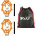 IPSXP Ice Cleats Traction Snow Grips for Boots - Anti Slip Stainless Steel Spikes - Safe Protection for Hiking, Fishing, Walking - Men, Women, Kids - Buy Online on GoSupps.com