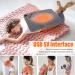 Fdit Electric Heating Pad - Adjustable Temperature Foldable USB Heating Blanket Soft PET Cotton for Fast Relief - Buy Online on GoSupps.com