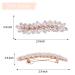 WHAVEL 2PCS Crystal Hair Barrettes - Rhinestone Leaf French Barrette Set for Wedding, Bride, Bridesmaid - B. Rose Gold/Silver - Buy Online on GoSupps.com