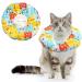 Focenat Adjustable Cat Recovery Collar Soft Comfortable Pet Protective Collar After Surgery Neutering Anti-Bite Lick Wound Healing Protection Cotton Collar for Cats and Dogs (XS)