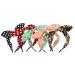 Qiabao Womens 5 Pack Assorted Bow Tie Hard Headband Hair Bands - Buy Online on GoSupps.com