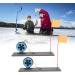 Buy Ice Angel Flags Marking Rods - 2-Piece Ice Fishing Flags Portable & Automatically Floating for Winter Adventures - Buy Online on GoSupps.com