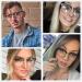 Buy Semi-Rimless Clear Lens Myopia Glasses - Retro Half Frame Specs for Men & Women (-4.0 - Buy Online on GoSupps.com
