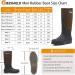 GIeeShield Waterproof Rubber Boots for Men and Women, All-Season Ultra-Light Rain Boots, Steel Shank, 6mm Neoprene, Durable Outdoor Muck Boots - Size 11 Brown - Buy Online on GoSupps.com