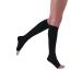 JOBST Relief Knee High Graduated Compression Socks 30-40mmHg - Comfortable Unisex Design - Open Toe Black X-Large Petite