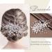 Wedding Hair Clip Crystal Bridal Hair Piece Hair Accessories for Women Girls Bridesmaid Handmade Flower Rhinestone Head Pieces Barrette Hair Pin (Sliver) - Buy Online on GoSupps.com