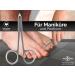 Premium Stainless Steel Cuticle Nippers with Scissor Eyes - 0.5 cm Cutting Length for Precision Care | International Shipping Available - Buy Online on GoSupps.com