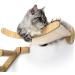 HeyKitten 17 Cat Wall Hammock for 2x4 Stud Mount - Stylish Floating Kitten Shelf for Large Cats - DIY Suspension Kitty Perch in Walnut - Buy Online on GoSupps.com