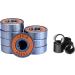 Lucid 70mm 83a Longboard Skate Wheel with Bearings & Spacers | Clear/Red - Buy Online on GoSupps.com
