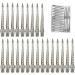 GEELBS 24 Pieces Duck Bill Hair Clips 3.5 Inch Rustproof Metal Alligator Curl Clips with Holes for Hair Styling