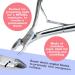 Professional Stainless Steel Double End Cuticle Pusher + Cuticle Nippers Duo Professional Manicure Pedicure Nail Cleaner Gel Polish Remover Prep Cutters Remove Dead Skin - Buy Online on GoSupps.com