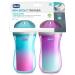 Chicco Insulated Rim Spout Trainer Sippy Cup 2pk - 9oz - Pink/Teal/Purple Ombre - Spill-Free Design - Ages 12m - Buy Online on GoSupps.com