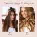 Ten-Tatent 28mm Ceramic Tourmaline Curling Iron | Dual Voltage Curling Wand for Long & Short Hair | Adjustable Heat Settings | White - Buy Online on GoSupps.com