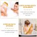 2 Piece African Net Bath Sponge Set - Exfoliating Long Body Scrubber & Back Washcloth (Yellow) - Perfect for Daily Use & Stocking Stuffers - Buy Online on GoSupps.com