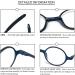 KoKoBin Retro Round Reading Glasses for Men & Women - TR90 Full Frame 2.5 Diopters - Stylish & Durable Reading Aid for International Shipping - Buy Online on GoSupps.com