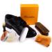 MAXIMILIAN Shoe Polish Kit - Black & Neutral Polish, Applicator Brushes, Horsehair Brush, Shoehorn, Cloth - M Yellow - Buy Online on GoSupps.com
