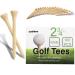 oodiboo Golf Tees Bamboo Golf Tees Strict Selection, Very Few Defective Products 100PCS (2-3/4 inch&1-5/8inch) 70/42mm 1-5/8 inch(42mm)