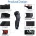 Full Leg Compression Sleeves with Elastic Straps for Men Women - Knee Brace Support for Running Basketball Sport - Arthritis Joint Pain Relief - XXL Black - Buy Online on GoSupps.com