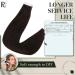 Runature Invisible Tape Extensions - Real Human Hair Dark Brown 40 cm | 20 Pieces 50g #2 - Buy Online on GoSupps.com