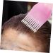 FRCOLOR 3pcs Medicine Bottle Applicator Set Shampoo Color Dye Root Bottle & Scalp Scrubber | Pink Perfect for Home Hair Coloring - Buy Online on GoSupps.com