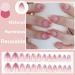 24 Pink Gradient Almond Press-On Nails - Full Cover Artificial Oval Acrylic Fingernails with Glue Sticker for Women & Girls - Nail Art Essentials - Buy Online on GoSupps.com