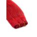 WEFT Extensions Real Hair Tress Glamxtensions smooth 100% Remy Indian real hair Human hair - 50cm in the color #740 Dark red - hair extension hair sealing for sewing