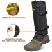 Skiguard Snake Guard Waterproof Gaiters for Men & Women - Snake Bite Proof Chaps for Hunting, Hiking, Farming - Adjustable Size, Dark Black - Buy Online on GoSupps.com