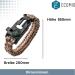 Ecomio Outdoor Survival Paracord Bracelet for Men - Multi-Functional with Flint Compass & Pipe - Perfect for Hiking Camping & Emergencies - Brown - Buy Online on GoSupps.com