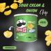 Pringles Crisps Pop & Go Travel Tin Pick N Mix - Create Custom Tin-Pack Combo with 4 Flavours | Original Salt Vinegar Sour Cream Onion Texas Barbecue General-Pringles 40g | Pack of 12 (3 of Each) 40 g (Pack of 12) - Buy Online on GoSupps.com