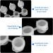 FengWu 3ML Empty Paint Strips with Lids - 100 Mini Plastic Cups for Arts & Crafts - Clear Storage Containers for Schools & Festivals - 600 Pots - Buy Online on GoSupps.com