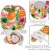 Hand Draw Bear Scrub Caps Hats for Women - 2PCS Bouffant Working Hat with Ponytail Holder | Pattern 06 - Buy Online on GoSupps.com