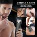 zuxify Electric Body Hair Trimmer for Men Waterproof Pubic Hair Trimmer for Men with Safety Ceramic Blades Mens Body Hair Trimmer with Head Spotlight USB Recharge Dock LED Display - Buy Online on GoSupps.com