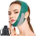 Reusable Double Chin Strap Tightening Tape - V Line Face Slimmer Shaper for Women and Men Comes with A Storage Bag(Green)
