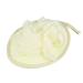 VOCOSTE Bath Sponge Body Shower Sponge Mesh Gloves with Flower Bath Ball for Exfoliating Body Beige 6.69"x5.12"