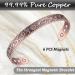 Vicmag 99.99% Pure Copper Magnetic Daisy Bracelet for Women | 6X Ultra Strength Magnets, Adjustable Size | Gift Box Included - Buy Online on GoSupps.com