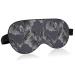 Watercolor Bat Pattern Sleep Mask Light Blocking Eye Mask for Sleeping with Adjustable Strap Halloween Soft Lightweight Eye Cover Blindfold for Men Women Work Travel Naps
