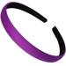 1.5cm Bright Purple Matte Fabric Curved Plastic Alice Band Hair Band Headband No Teeth for Women Girls by Glitz4Girlz - Buy Online on GoSupps.com