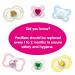MAM Perfect Pacifiers Orthodontic Pacifiers + Sterilizing Case - Pack of 2, 6-Plus Months, Best for Breastfed Babies - Designs Vary - White - Buy Online on GoSupps.com