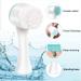 Facial Cleansing Brush 2 Pcs 2 In 1 Face Brush 3D Facial Brush with Soft Bristles Double Sided Silicone Wash Brush Exfoliating Brush for Deep Cleansing Removing Blackhead and Massaging (PINK & BLUE) - Buy Online on GoSupps.com
