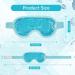 Reusable Gel Eye Mask for Puffy Eyes & Stress Relief - Hot Cold Beads - Blue - Buy Online on GoSupps.com