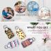 4 Pack Travel Size Hand Sanitizer Holder Keychain - 30ml Flip Cap Bottles for Kids Backpack, Office, Travel, Outdoor, Camping - Buy Online on GoSupps.com
