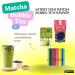 Matcha Bubble Tea Kit (7 servings) with Ranong Thai Tea Mix Matcha Green Tea Latte Instant Mix 161g and Wu Fu Yuan Black Tapioca Pearls 250g Including Mint Retail Boba Tea Straws - Buy Online on GoSupps.com