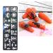 1 Set Stainless Steel Cartoon Pattern Nail Stamping Plates Sponge Pen Image Template Stencil (su-H06)