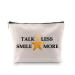 Hamilton Music Cosmetic Bag with Inscription "My Thoughts Have Been Replaced by Hamilton Lyrics Talk Less Smile More EU"