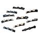 Qazuoik 10 Pcs Black Double Braided Hair Clips for Women - Non-Slip Tooth-Shaped Barrettes for Styling Bangs and Broken Hair - Cute Hairpin Gift Set with Accessories