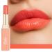 Oulac 2 in1 lipstick and lip balm juicy and shiny lip care lipstick smooth and hydrated lips shiny finish for dry & cracked lips vegan (12) orange shock!Orange Shock!(12)